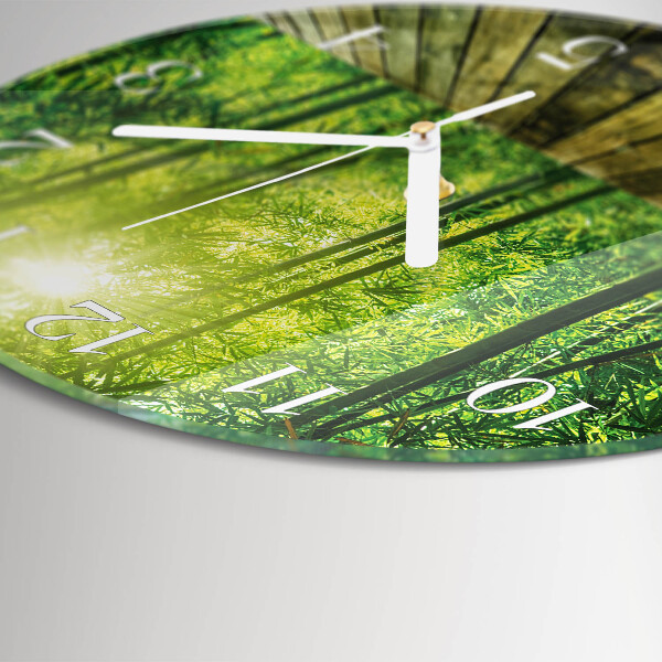 Round wall clock Bamboo