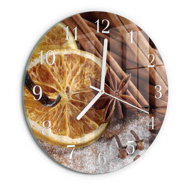 Round wall clock Cinnamon Anise