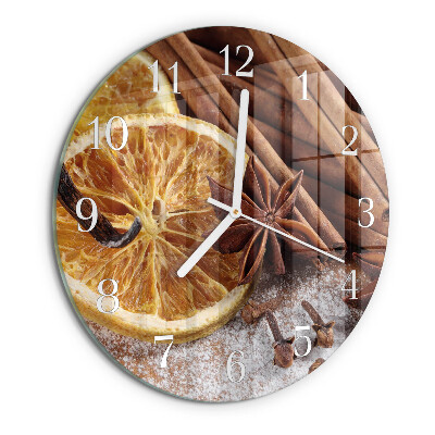 Round wall clock Cinnamon Anise
