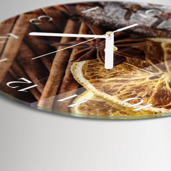 Round wall clock Cinnamon Anise