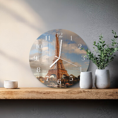 Round wall clock Paris