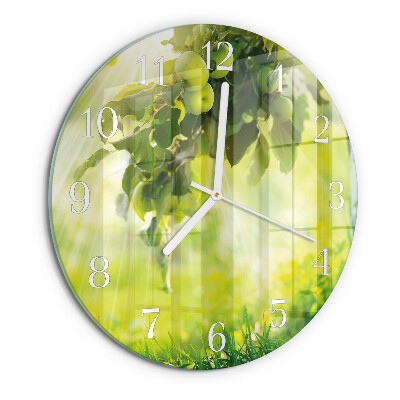 Round wall clock Apple Tree