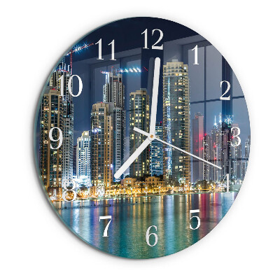 Round wall clock Night on the Town