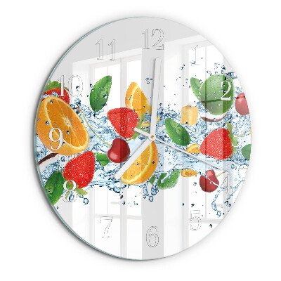Round wall clock Fruit