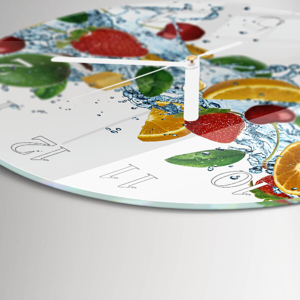 Round wall clock Fruit