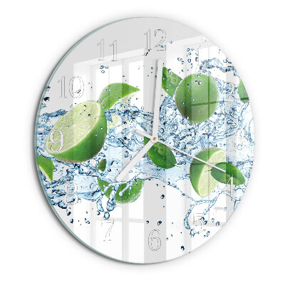 Round wall clock Calcium carbonate