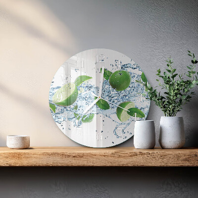 Round wall clock Calcium carbonate