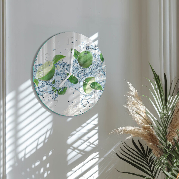 Round wall clock Calcium carbonate