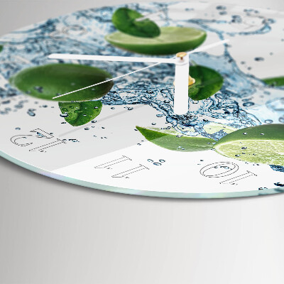 Round wall clock Calcium carbonate