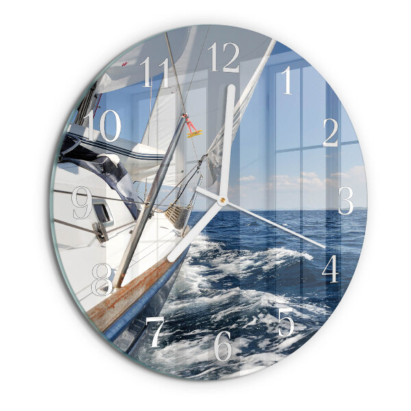 Round wall clock Yacht