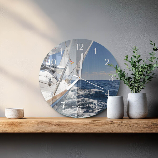 Round wall clock Yacht