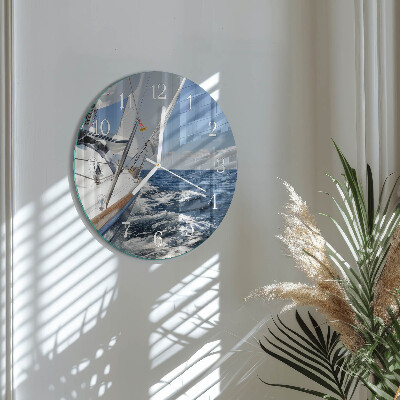 Round wall clock Yacht