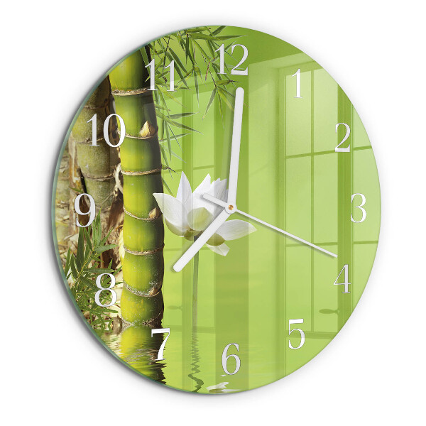 Round wall clock Bamboo