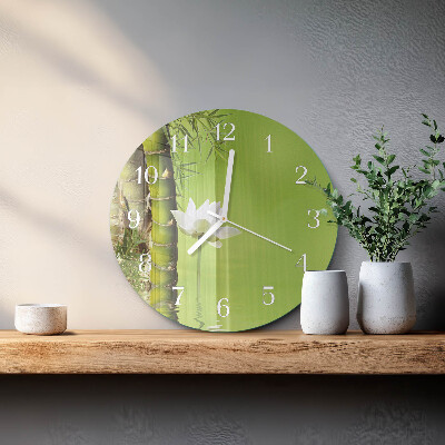 Round wall clock Bamboo
