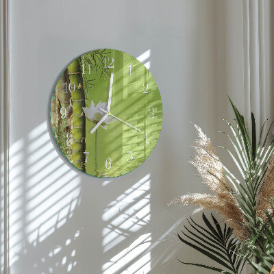 Round wall clock Bamboo