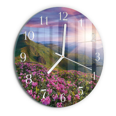 Round wall clock Landscape