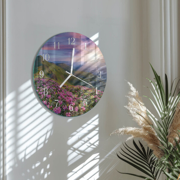 Round wall clock Landscape
