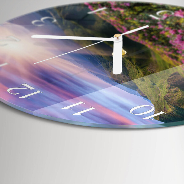 Round wall clock Landscape