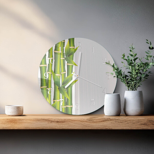 Round wall clock Bamboo