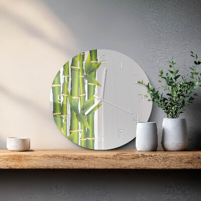 Round wall clock Bamboo