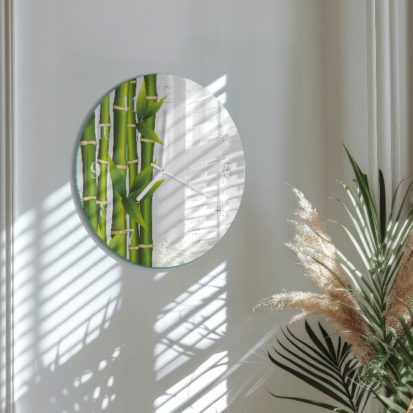 Round wall clock Bamboo