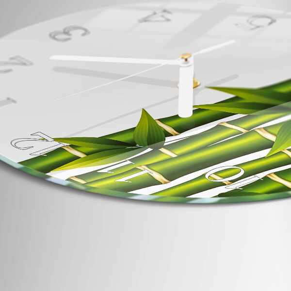 Round wall clock Bamboo