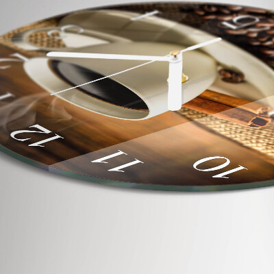 Round wall clock Coffee