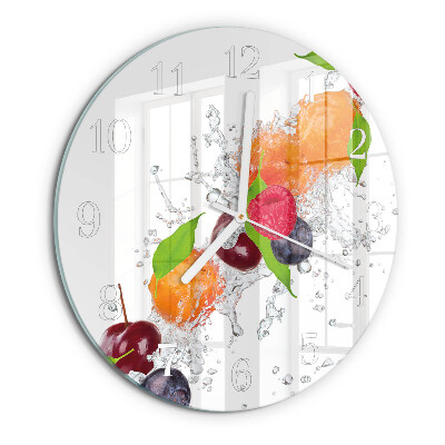 Round wall clock Fruit