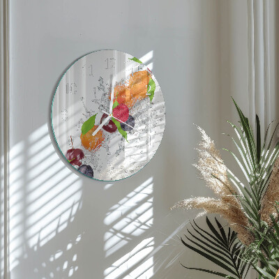 Round wall clock Fruit