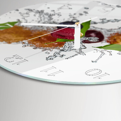 Round wall clock Fruit