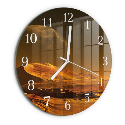 Round wall clock Desert