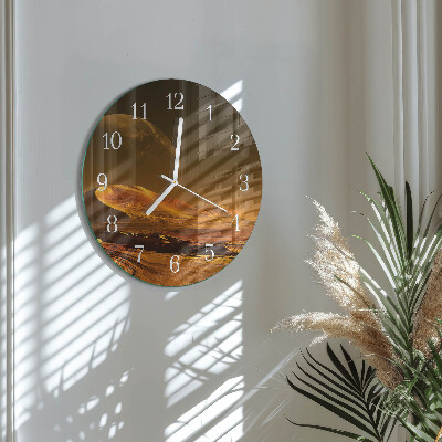 Round wall clock Desert