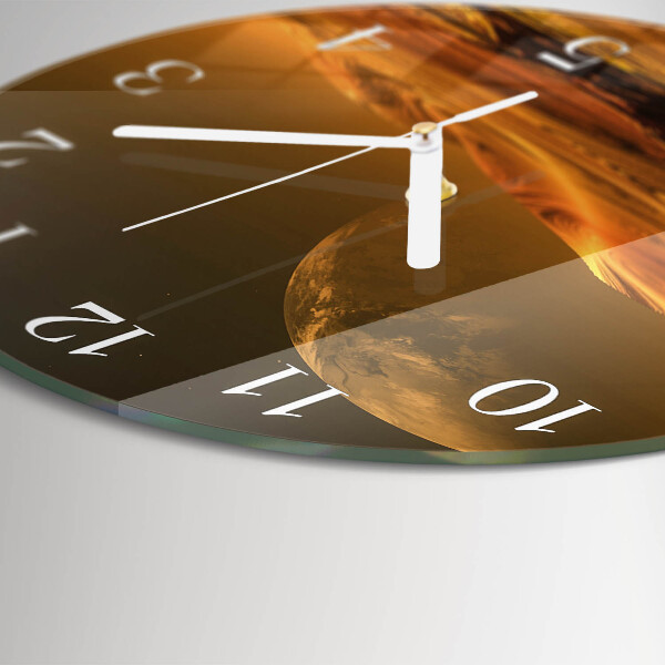 Round wall clock Desert
