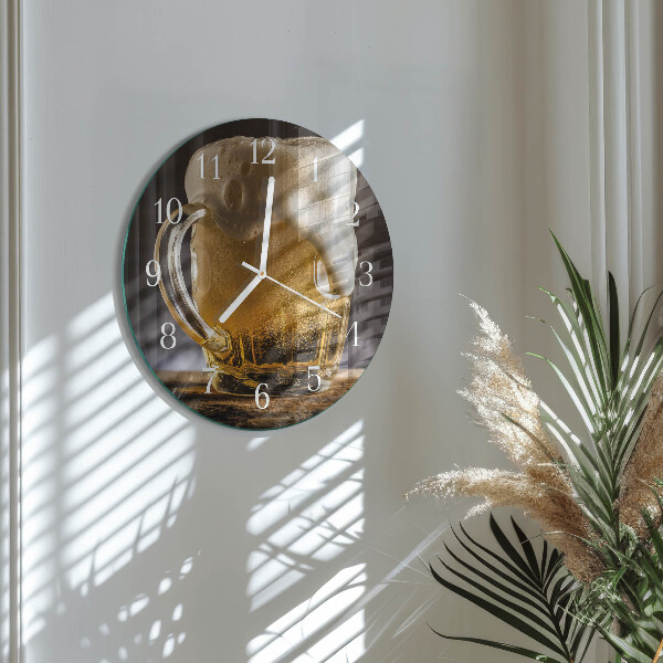 Round wall clock Beer