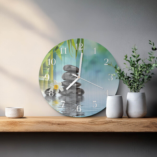 Round wall clock Stones