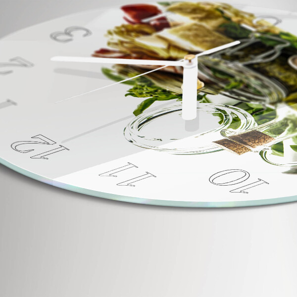 Round wall clock Pasta with Oil