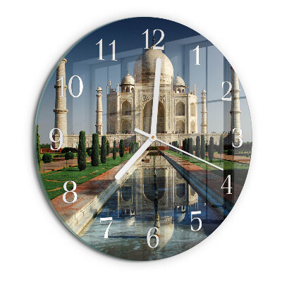 Round wall clock Taj Mahal