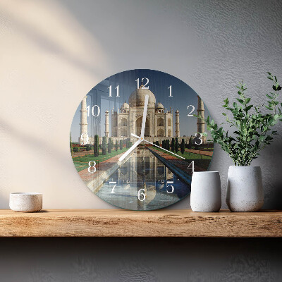 Round wall clock Taj Mahal