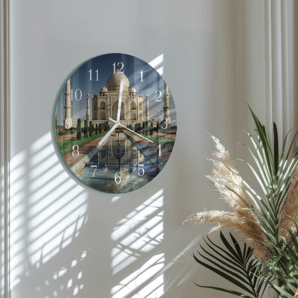 Round wall clock Taj Mahal