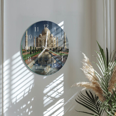 Round wall clock Taj Mahal