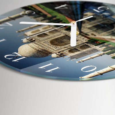 Round wall clock Taj Mahal