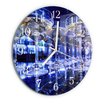 Round wall clock Glasses
