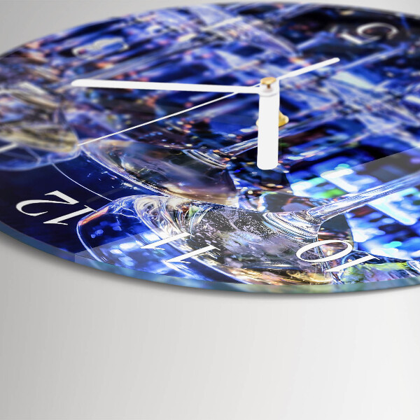 Round wall clock Glasses
