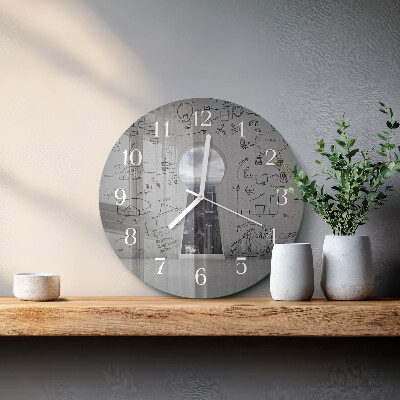 Round wall clock Keyhole