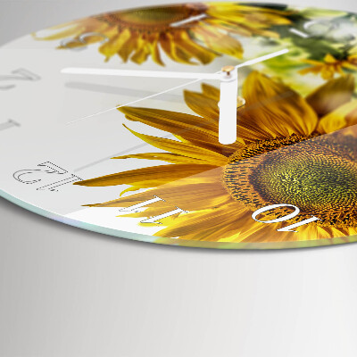 Round wall clock Sunflower
