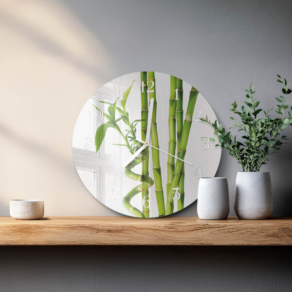 Round wall clock Bamboo