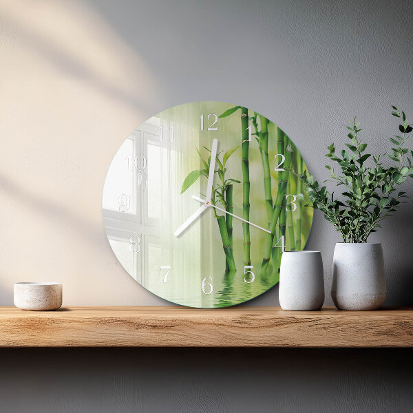 Round wall clock Bamboo