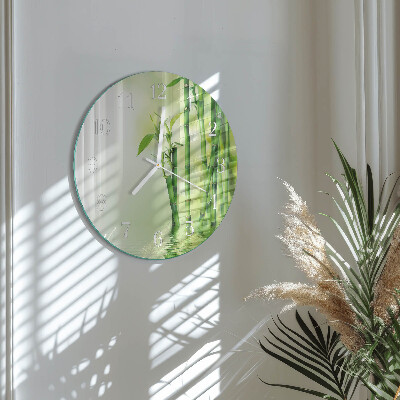 Round wall clock Bamboo