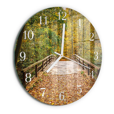Round wall clock Forest Bridge