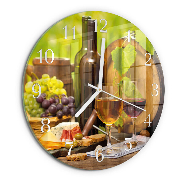 Round wall clock Grapes for Wine